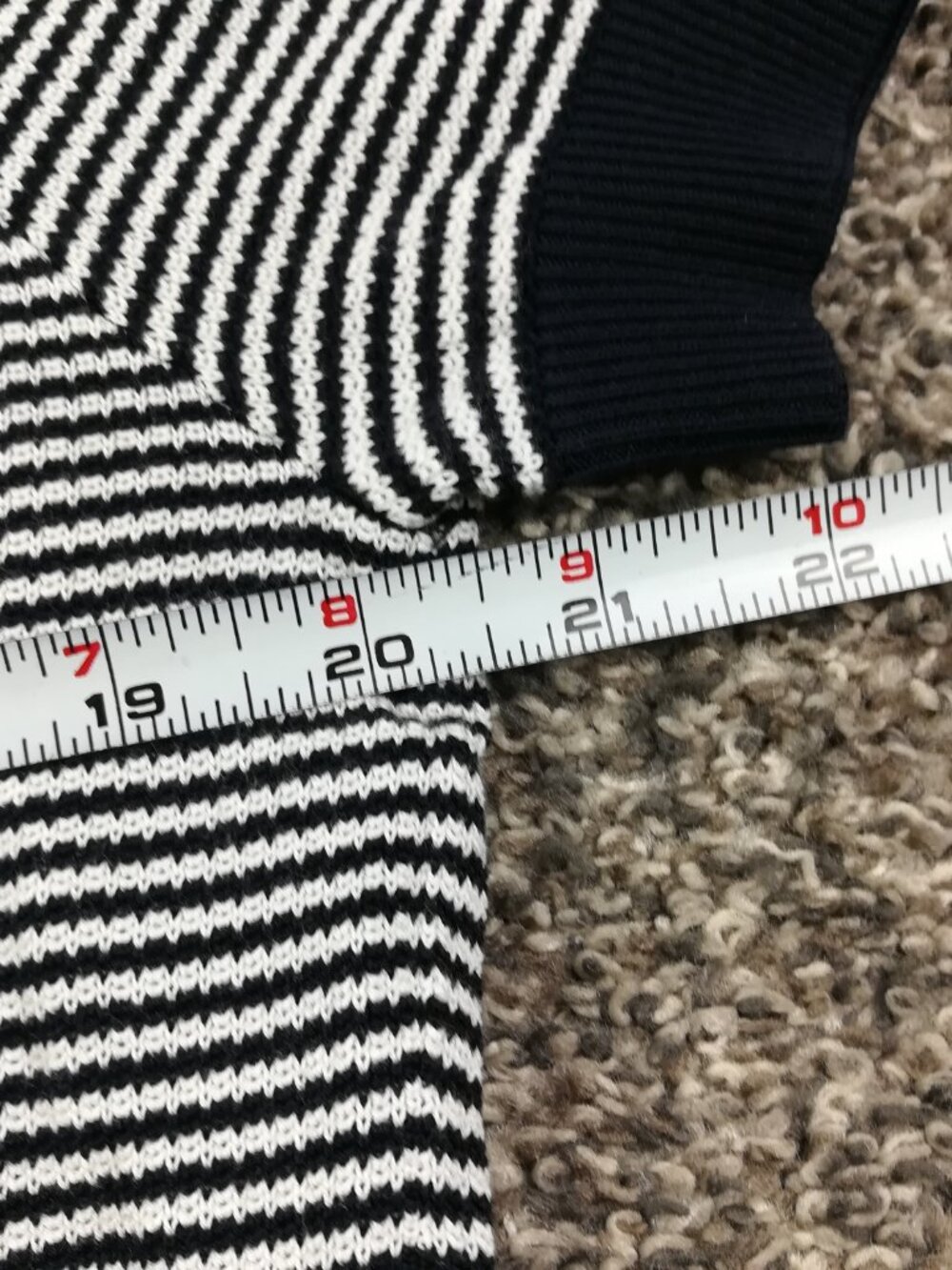 SuitSupply Shirt Dark Navy Blue Cotton & Mulberry Silk Striped Mens Medium - Picture 6 of 8